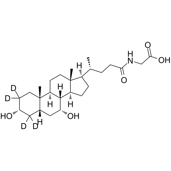 Glycochenodeoxycholic acid-d4 (Chenodeoxycholylglycine-d4) 1201918-16-2